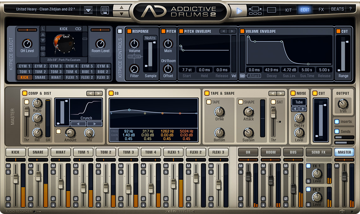 XLN Audio Addictive Drums 2 v2.3.2 macOS